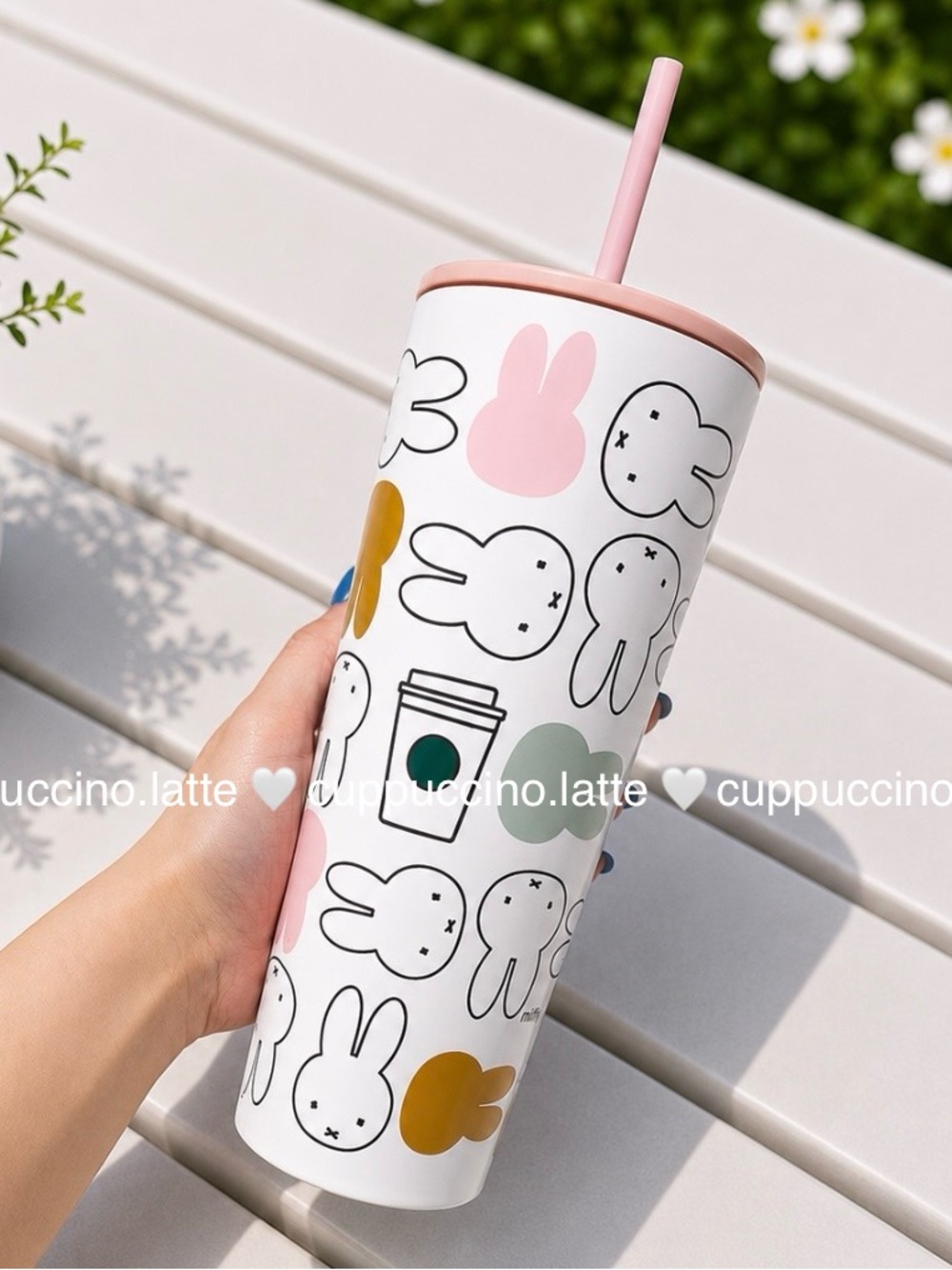 NWT✨Starbucks x Miffy 2026 Limited Edition Pink Stainless Steel Cold Cup Tumbler